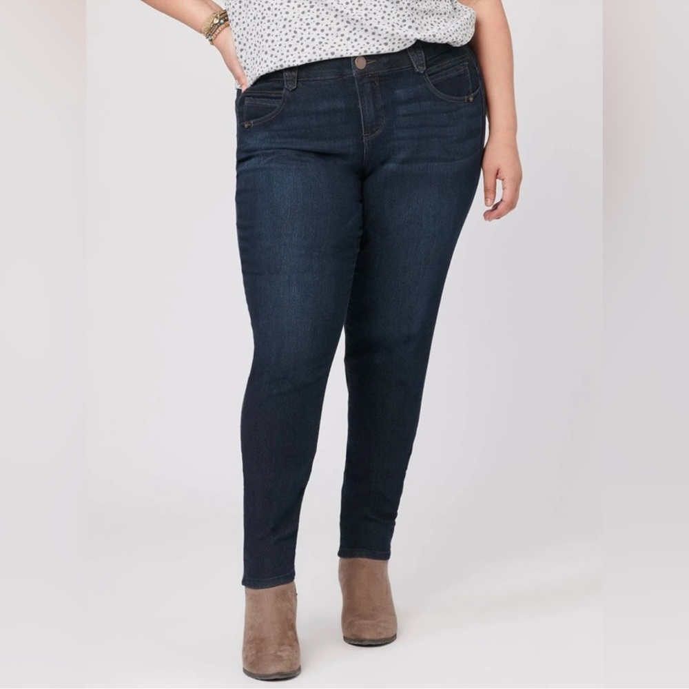 Democracy Plus Size ‘Ab Technology’ Dark Wash Skinny Jeans Size 22W